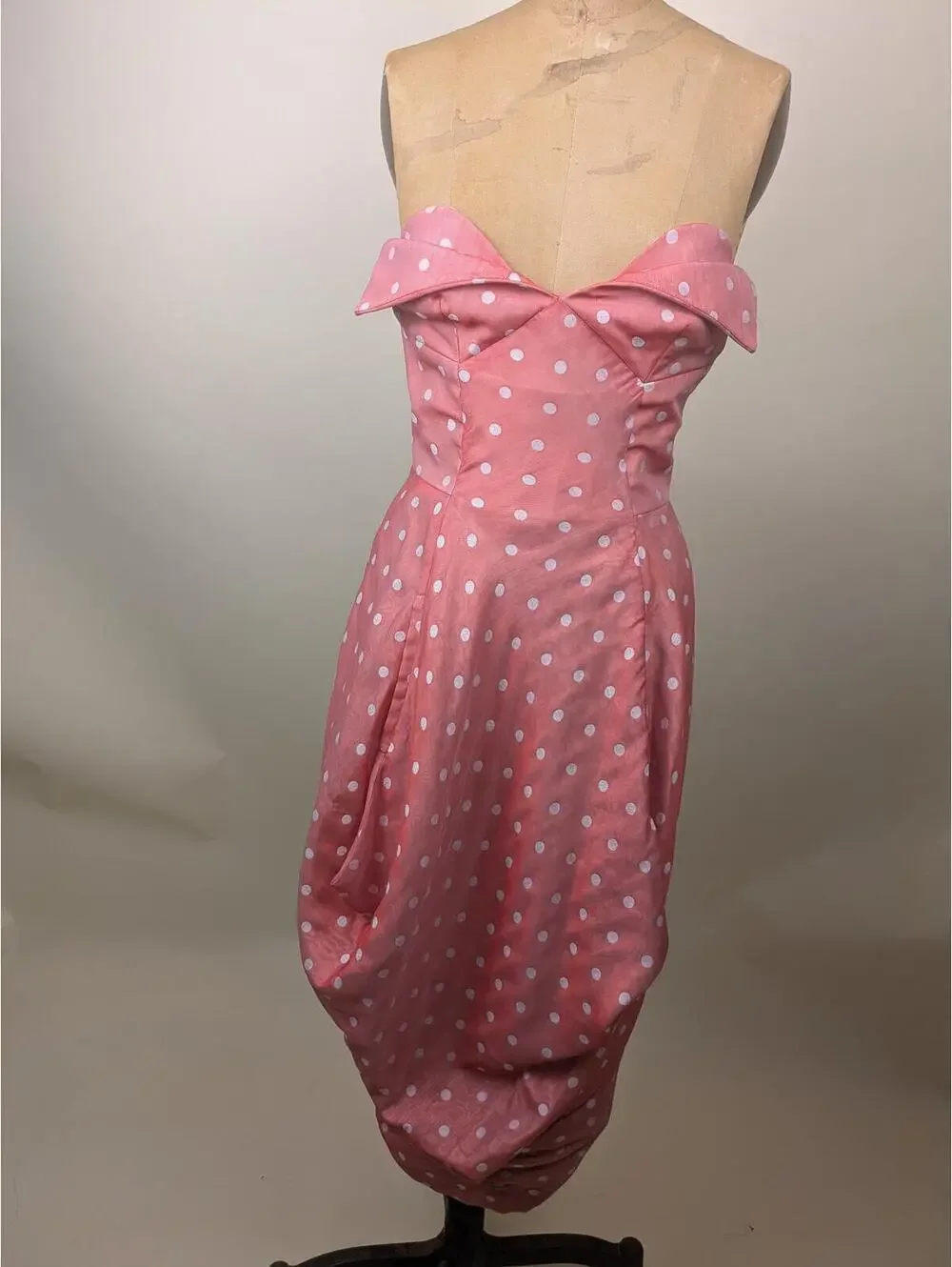 2010's vivienne westwood red label pink polka dot corset dress - Picture 2 of 9